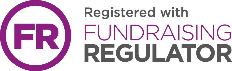 The Fundraising Badge, the logo that says, ‘registered with Fundraising Regulator’